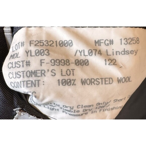 Hickey Freeman Suit Jacket 46Reg Worsted Wool Made in USA Dark Gray - Picture 8 of 12